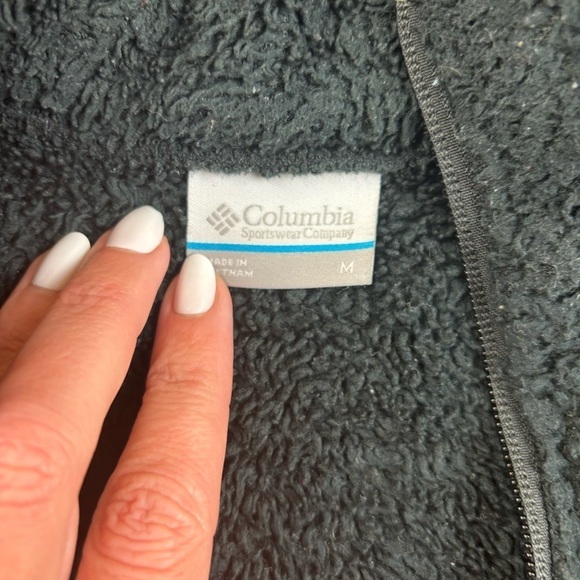 COLUMBIA Women’s Black Sherpa Fleece Full Zip Jacket size: Medium - Picture 4 of 8